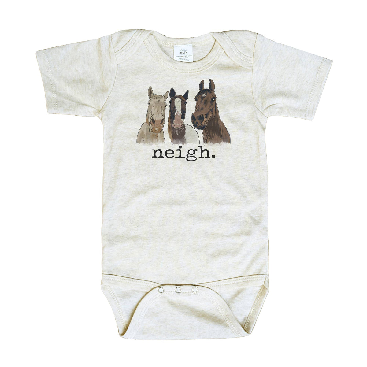 "Neigh" Horse Baby Onesie Bodysuit