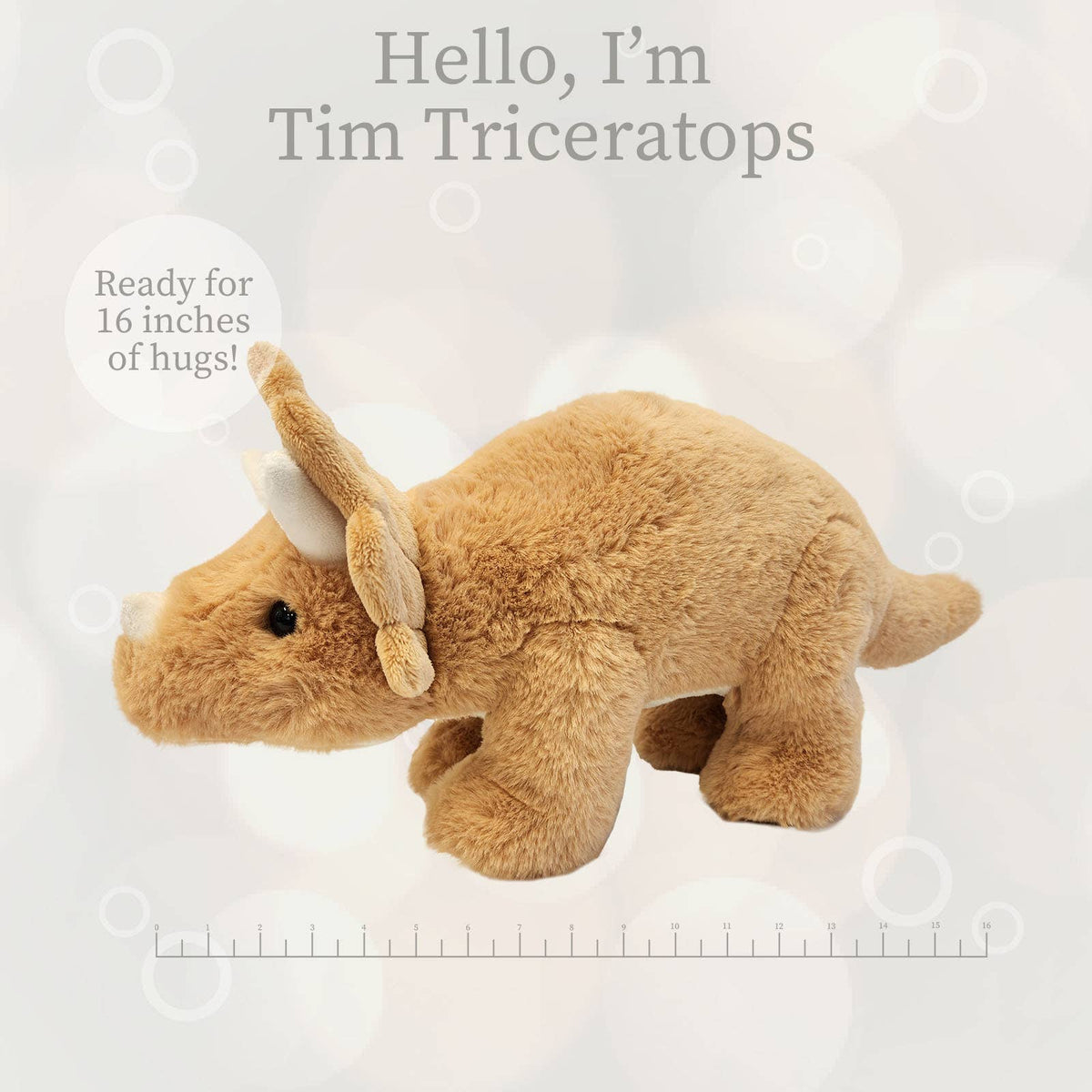 Lushee Tim Triceratops Plushie