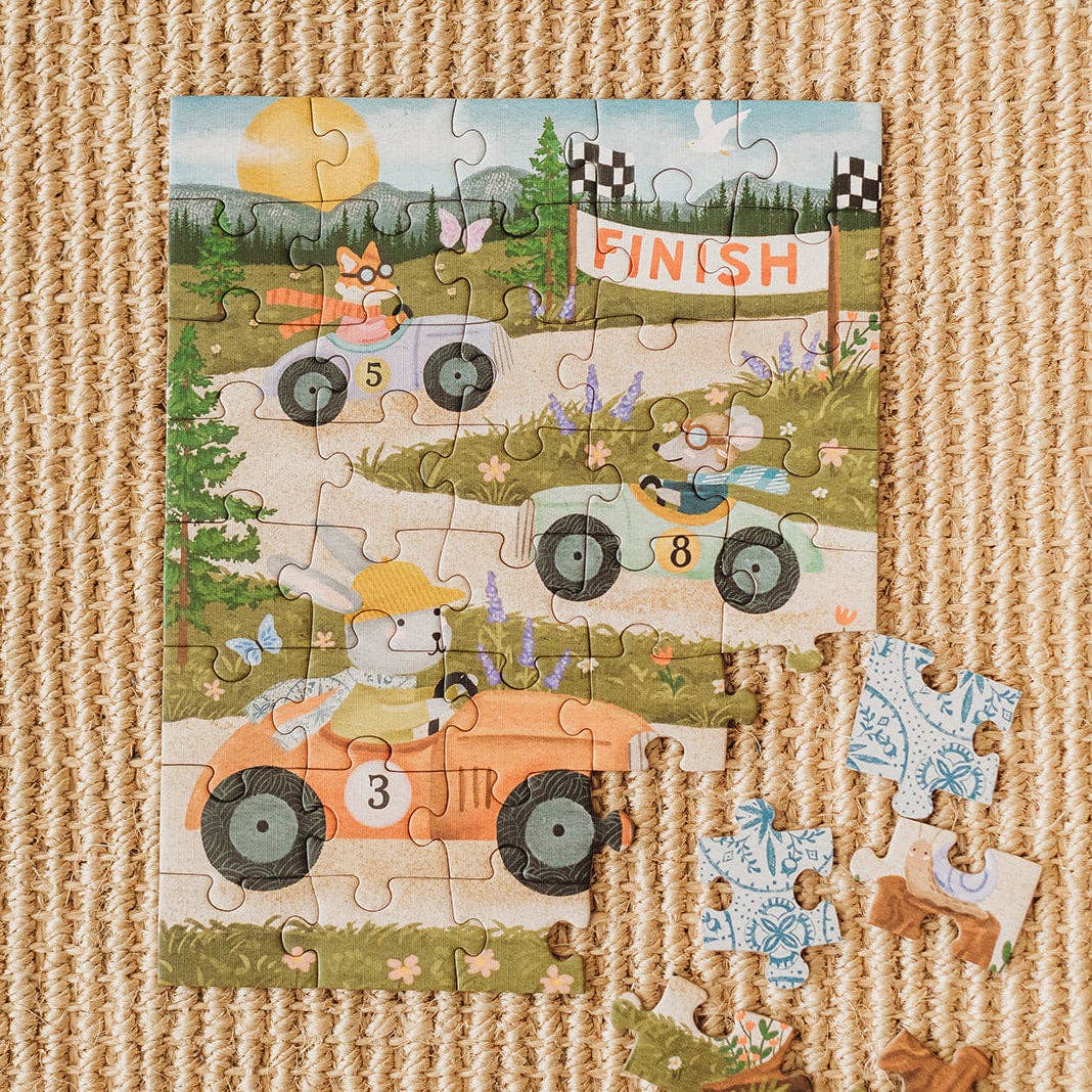 Little Racers 40 Piece Mini Jigsaw Puzzle