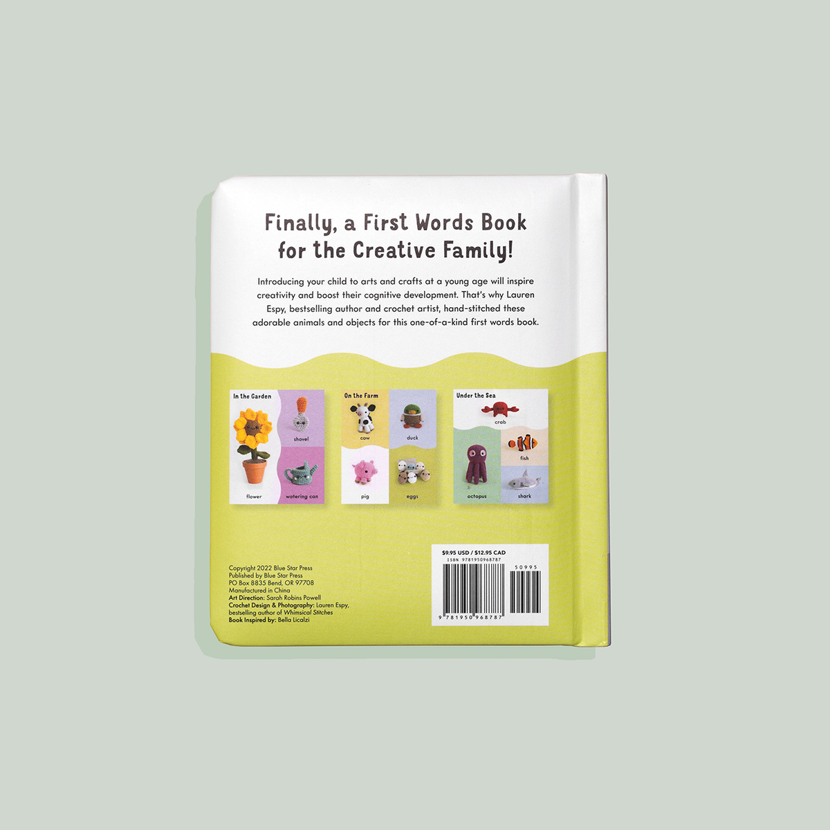First Words with Cute Crochet Friends (Baby Board Book) - Baby Dill