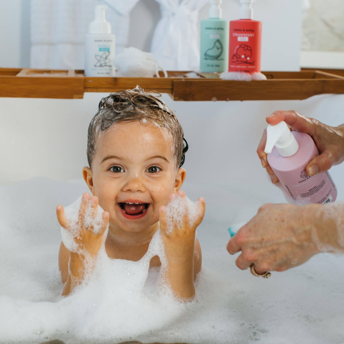 All-Natural Coconut Shampoo, Body Wash &amp; Bubbles