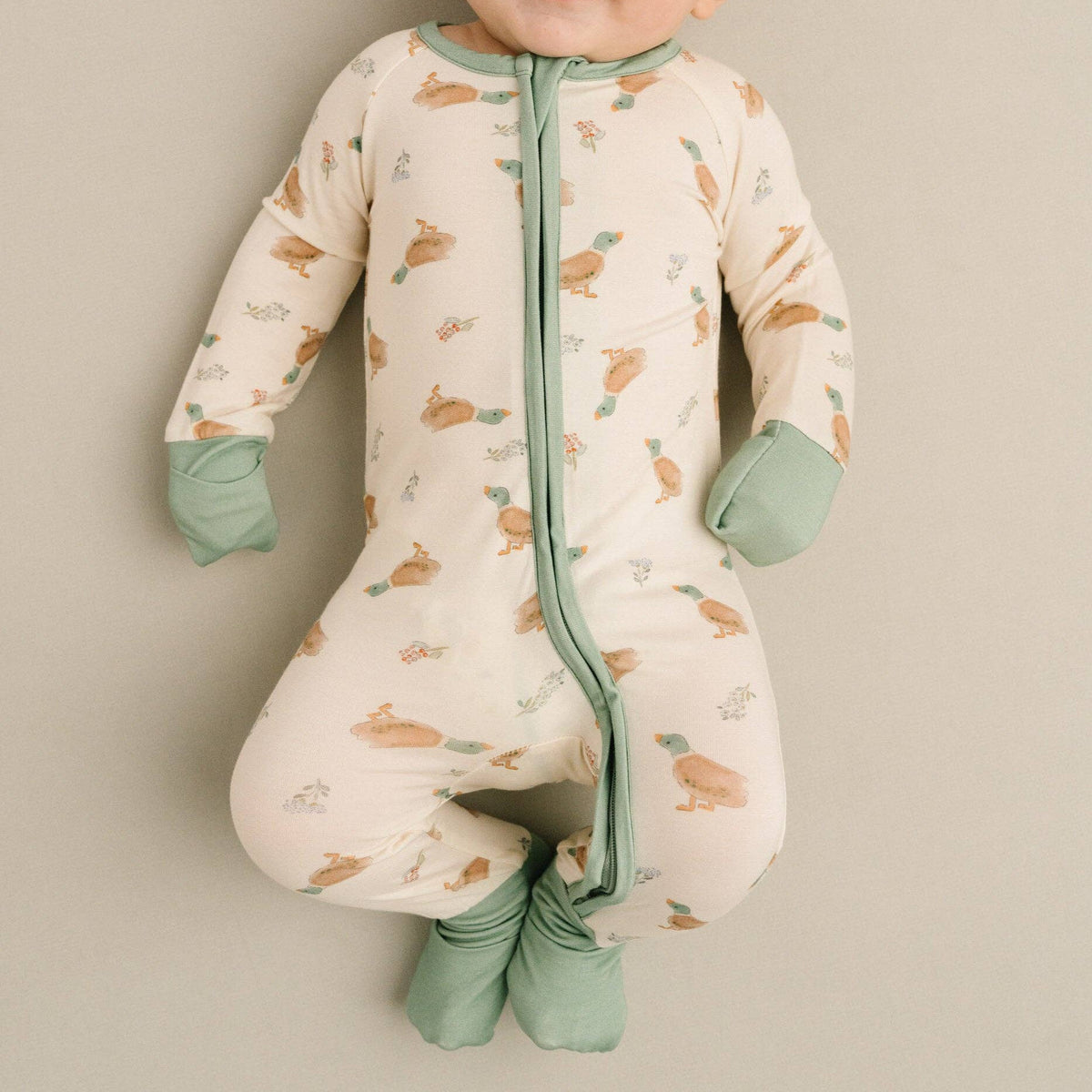 Little Mallard Duck Double Zip Bamboo Sleeper
