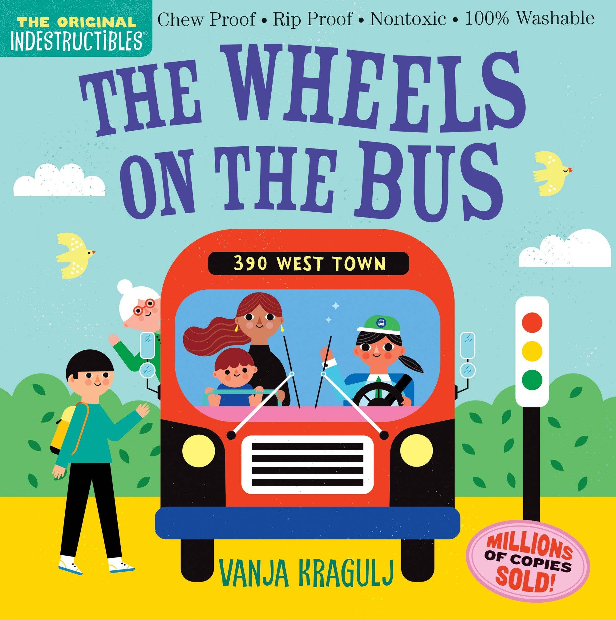 Indestructibles: The Wheels on the Bus Book - Baby Dill