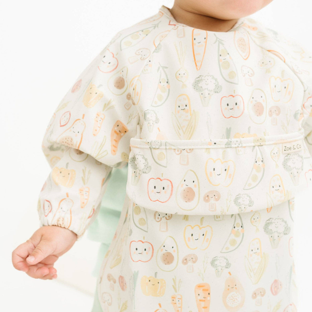 Little One Shop - Veggie Friends Bib - Baby Dill