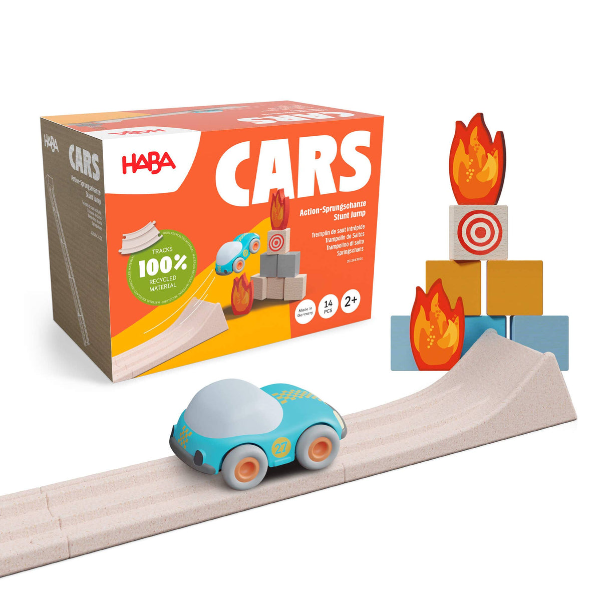Wooden Car & Track Stunt Jump