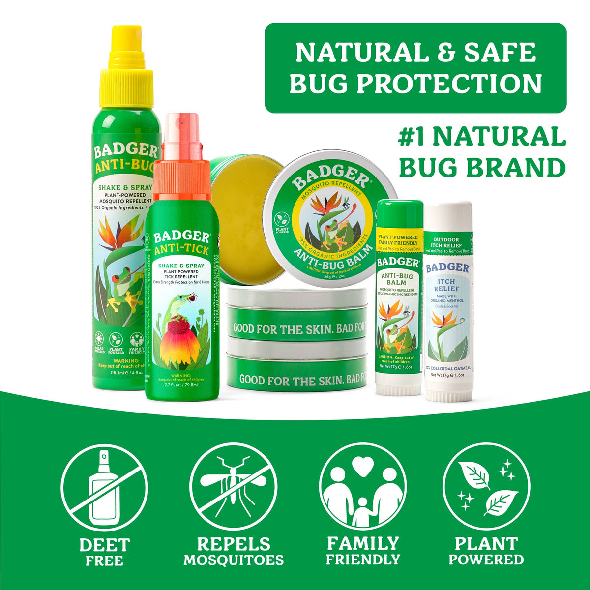 Badger Bug Spray, Mosquito Repellent, Organic & Deet-Free - Baby Dill