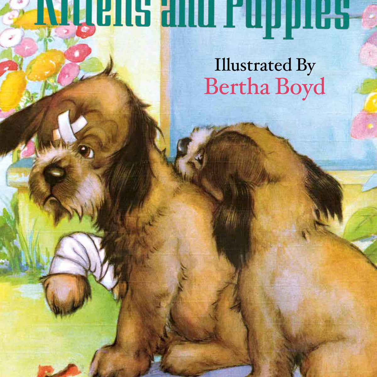 Kittens And Puppies- Children&#39;s Picture Book-Vintage