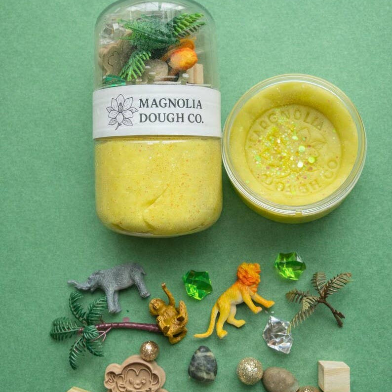 Sensory Play Dough Jar | Mess-Free Jungle Toy
