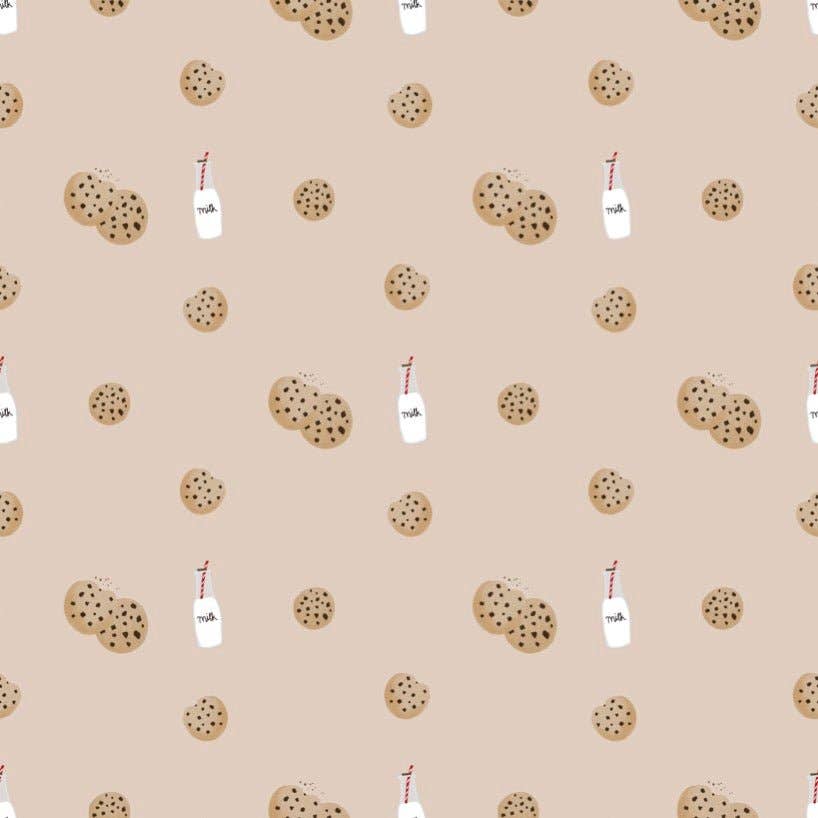 Double Zip Bamboo Milk and Cookies Romper sleeper