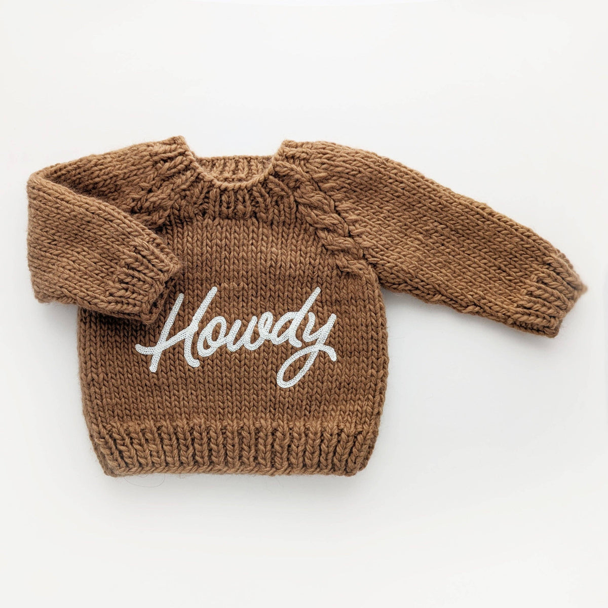 Hand Knit "Howdy" Sweater