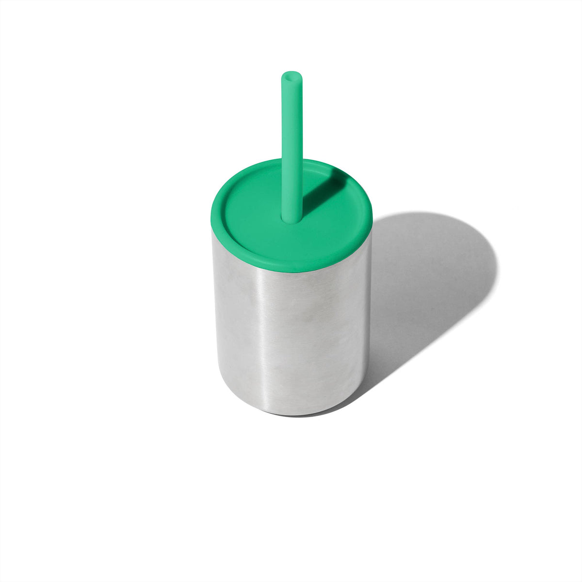 8 oz. Stainless Steel Baby Cup Silicone Straw &amp; Lid