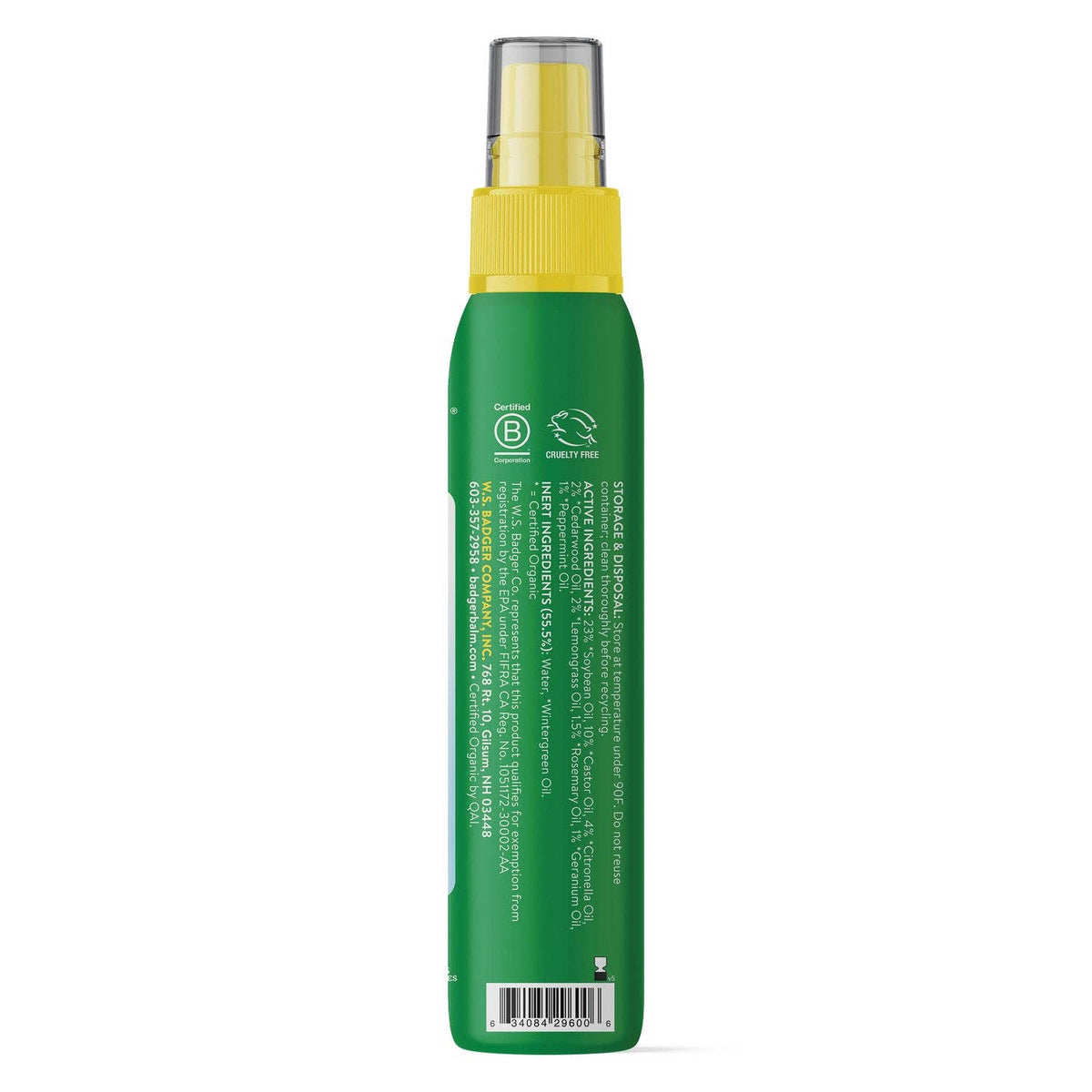 Badger Bug Spray, Mosquito Repellent, Organic & Deet-Free - Baby Dill