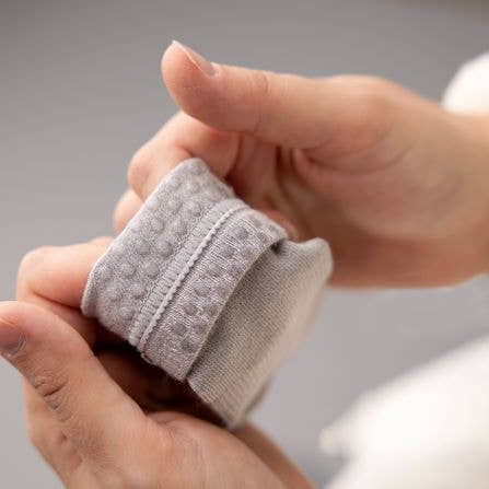 squid socks - Classic - Non-Slip Baby Socks in Sand, Light Gray, Dark Gray - Baby Dill