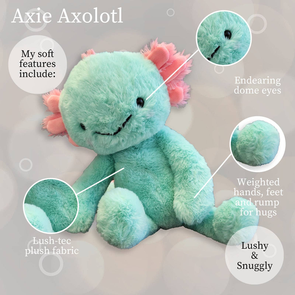 Lushee Axolotl Plushie
