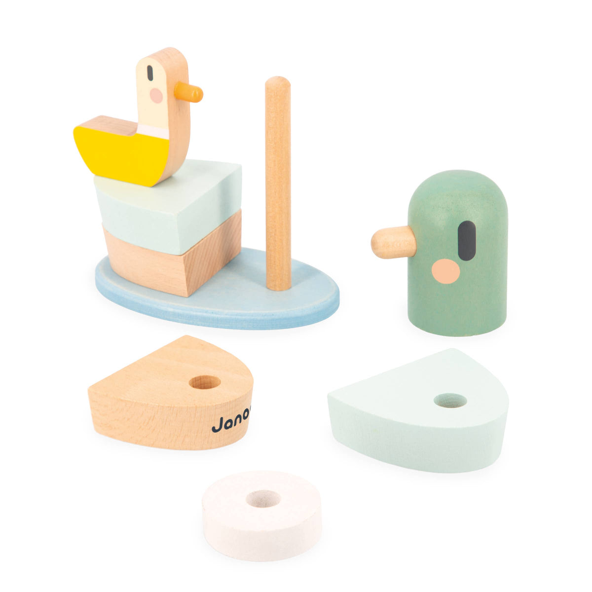 Wood Stackable Ducks Toy