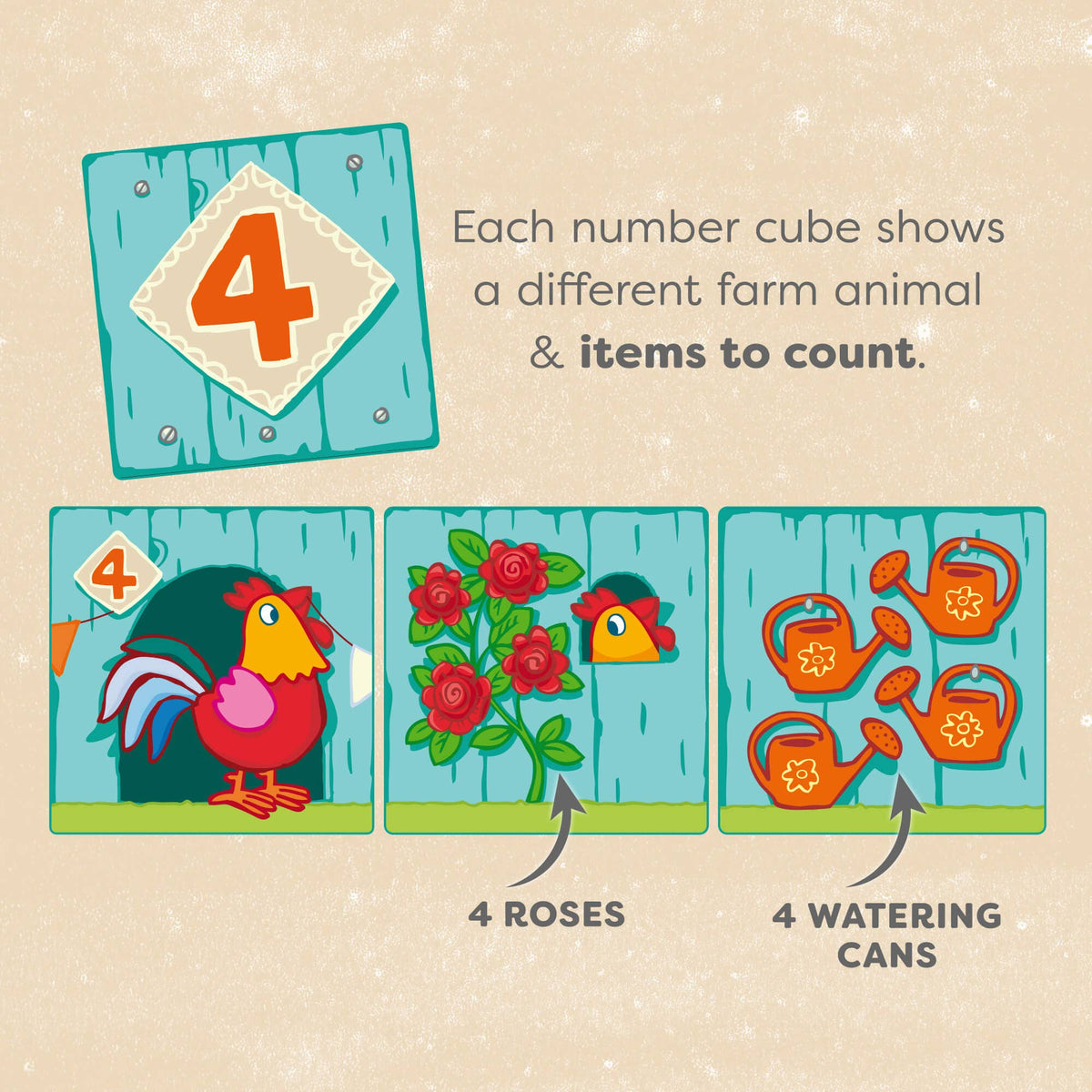 On the Farm Cardboard Stacking & Nesting Cubes - Baby Dill