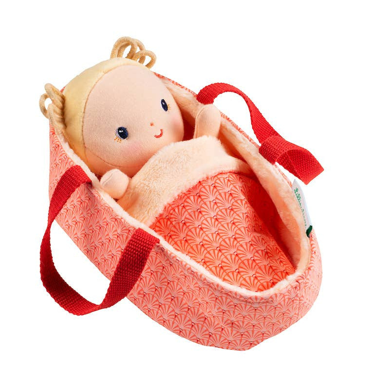 Janod - Anais Baby  | Doll & Carrier | Pretend Play | 12 Months+ - Baby Dill