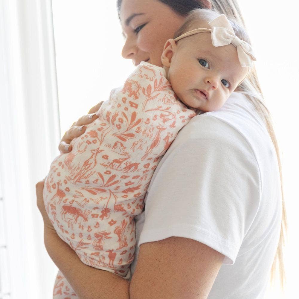 Bamboo Muslin Rayon Swaddle - Baby Dill
