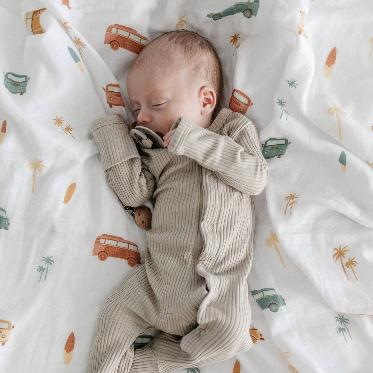 Bamboo Muslin Rayon Swaddle - Baby Dill