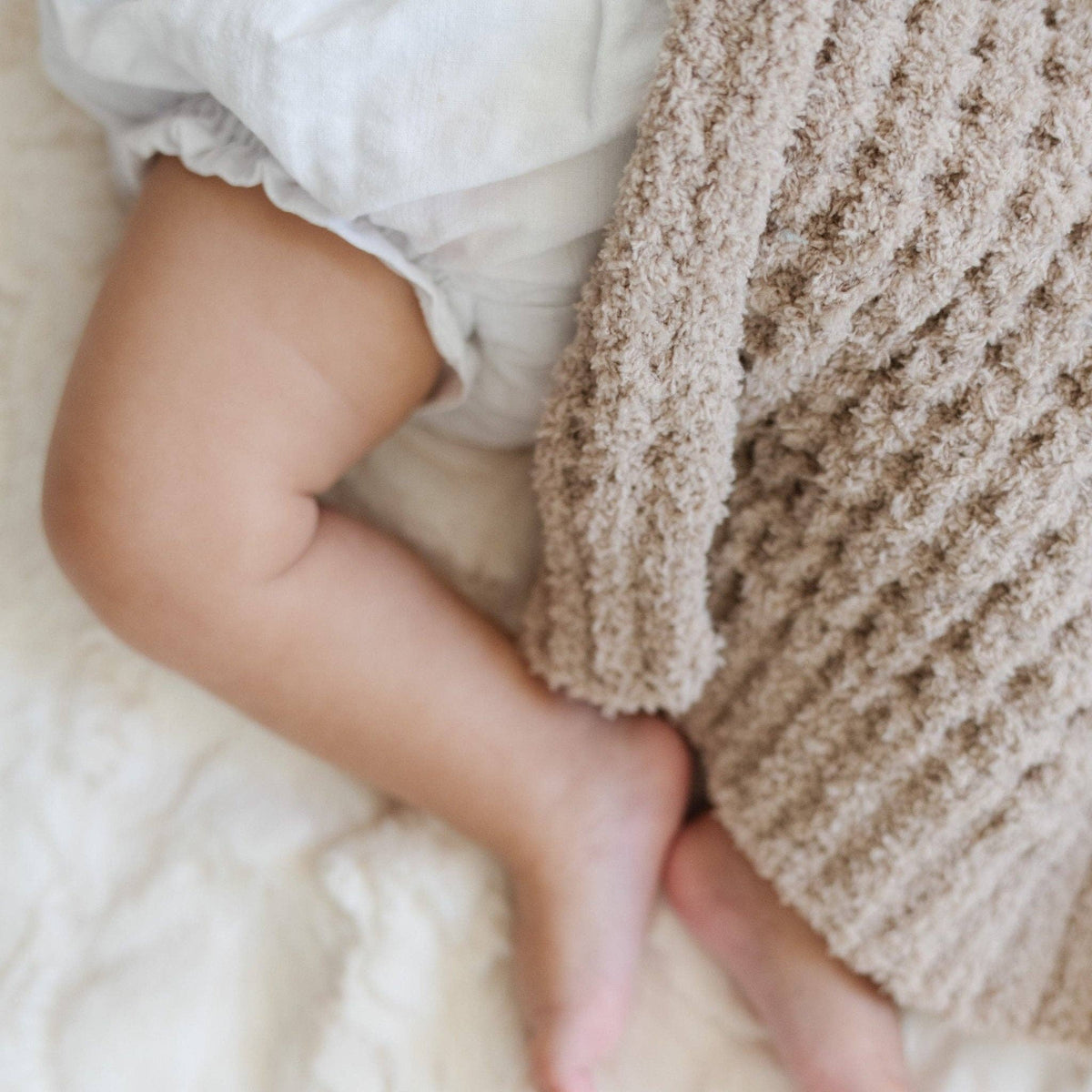 Saranoni - WAFFLE KNIT MINI BLANKETS - Baby Dill