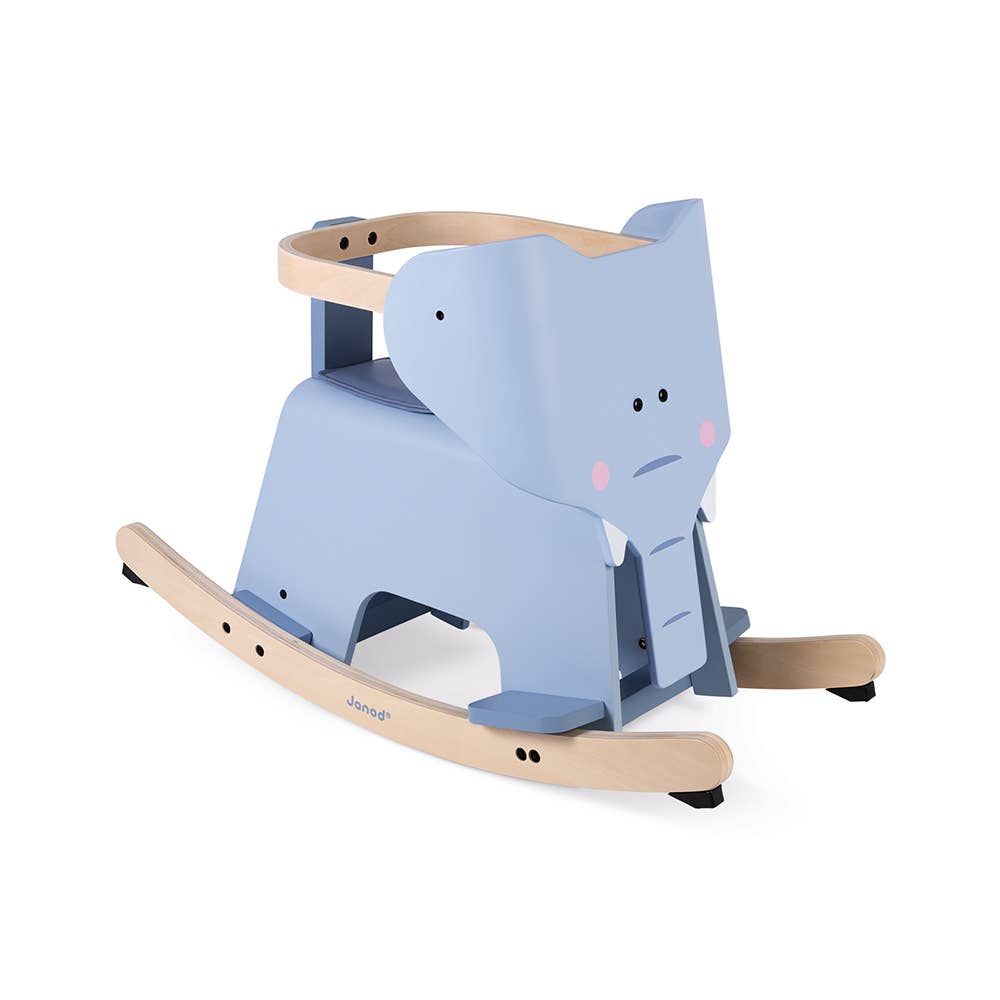 Janod - Rocking Elephant | With Removable Protection | 12 Months+ - Baby Dill