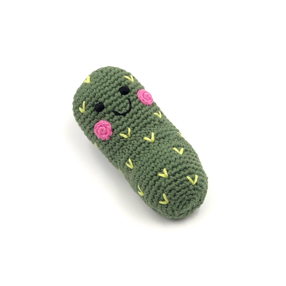 Crochet Pickle Rattle - Baby Dill