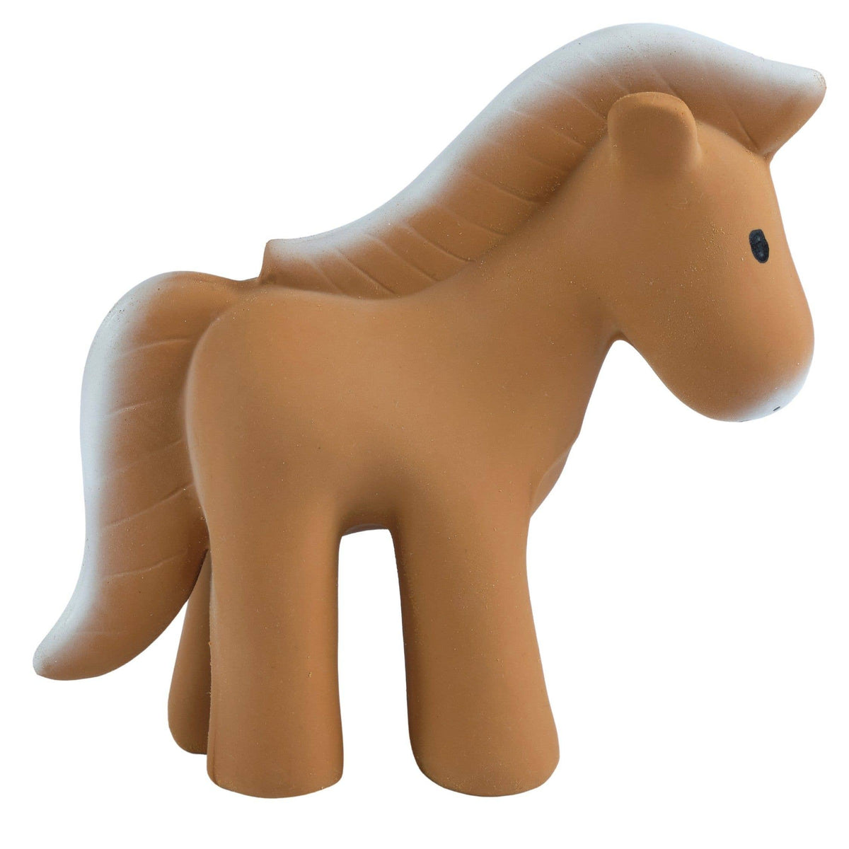 Horse Natural Organic Rubber Teether, Rattle & Bath Toy - Baby Dill