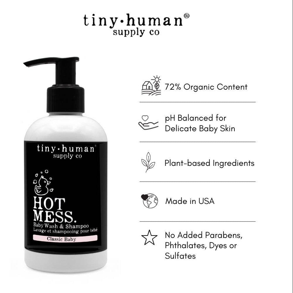 Tiny Human Supply Co. - Hot Mess™  Shampoo and Baby Wash 8oz - Baby Dill