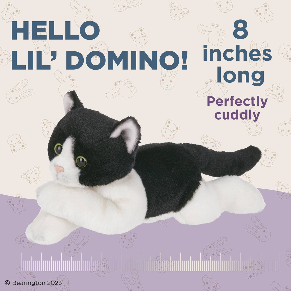 Lil&#39; Domino the Black &amp; White Kitty Cat Stuffie - Baby Dill