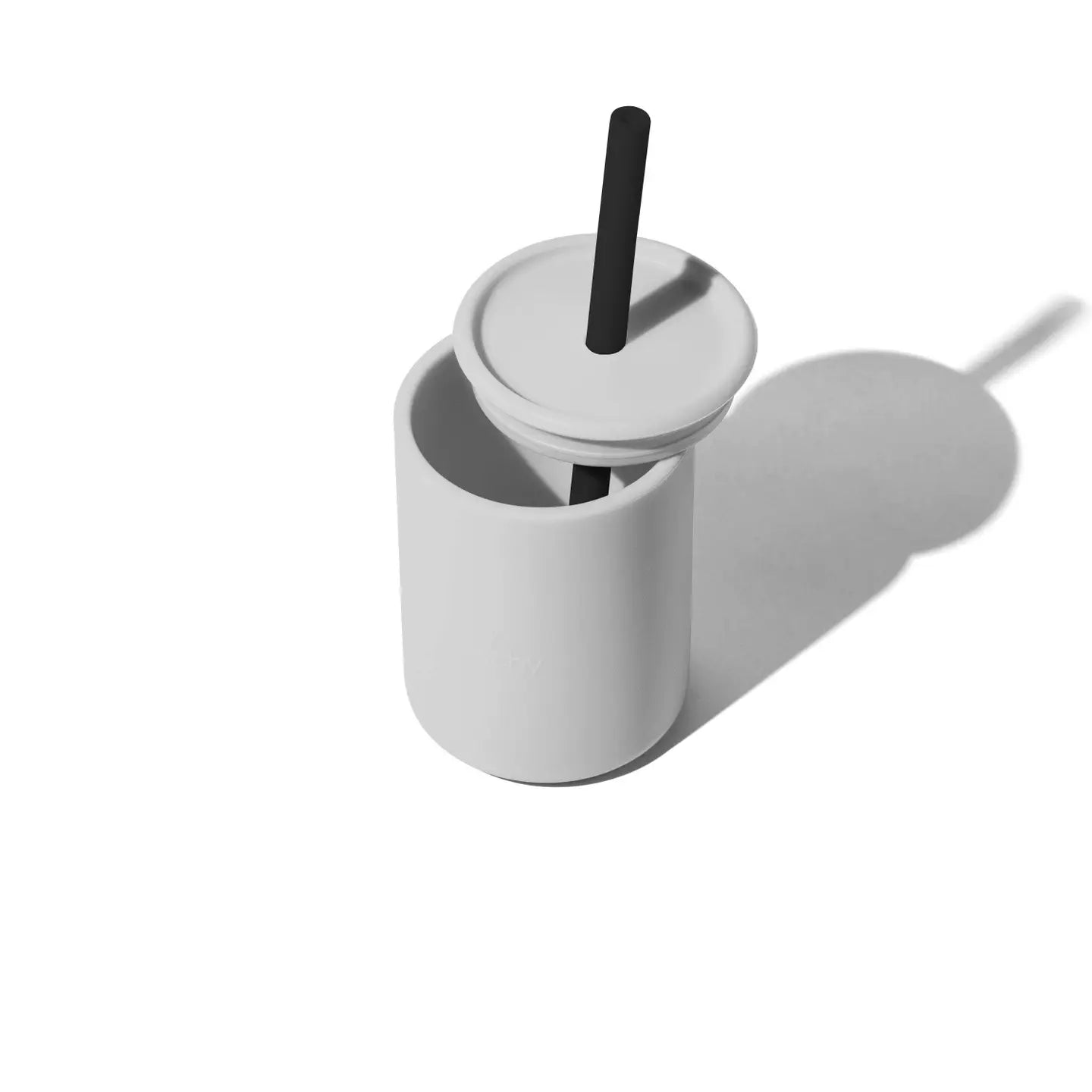 La Petite Medium Silicone Baby Cup/Straw 8oz - Baby Dill