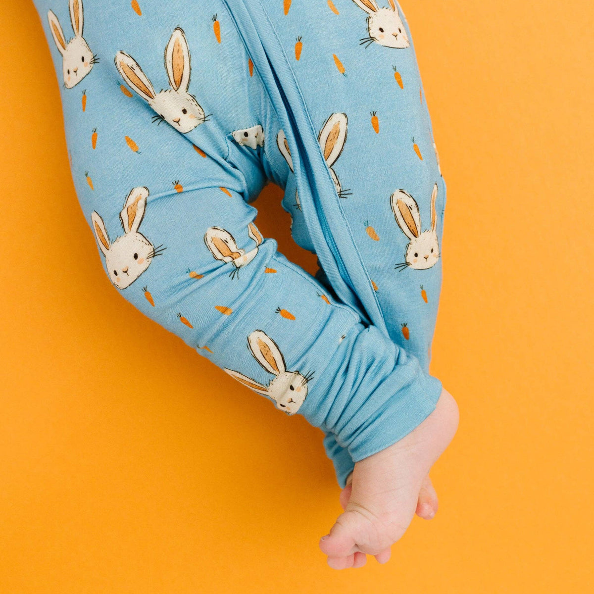 Little One Shop - Garden Bunny Bamboo Sleeper - Baby Dill