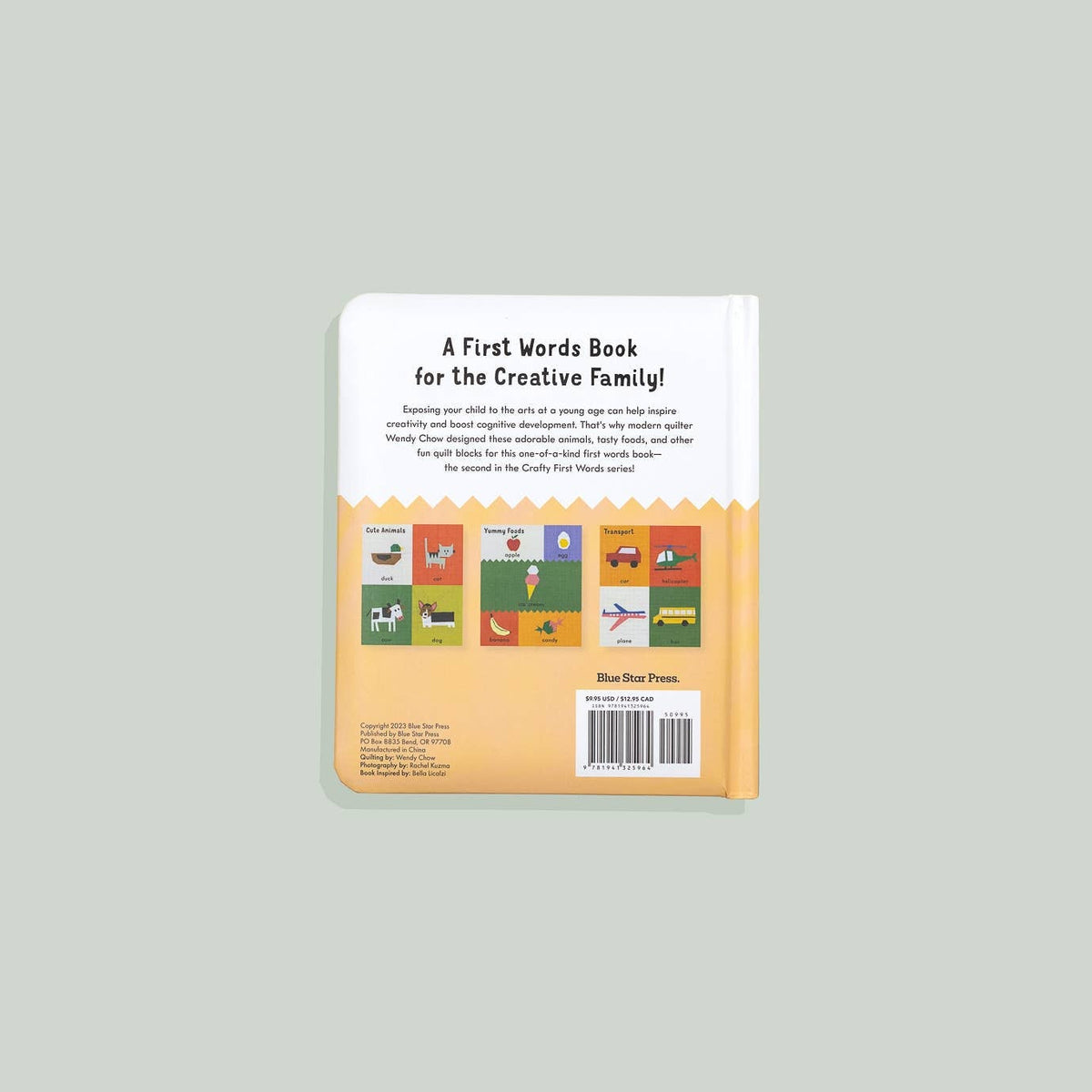 First Words with Cute Quilted Friends (Baby Board Book) - Baby Dill