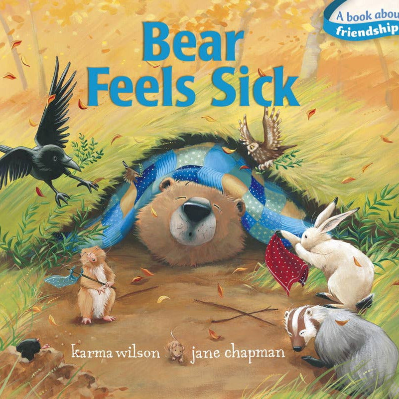 Bear Feels Sick Board Book - Baby Dill
