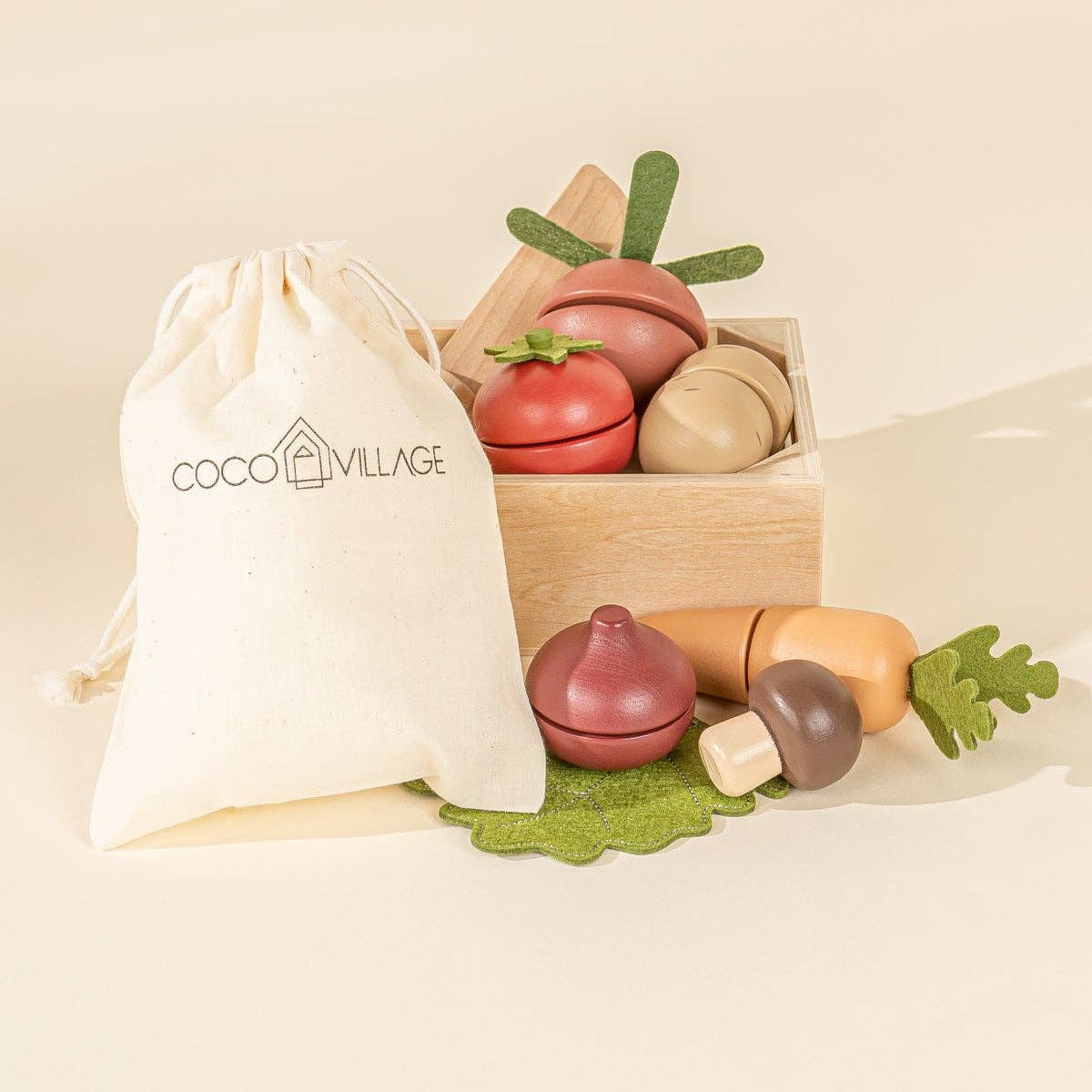 Coco Village - Wooden Vegetables Playset - Baby Dill