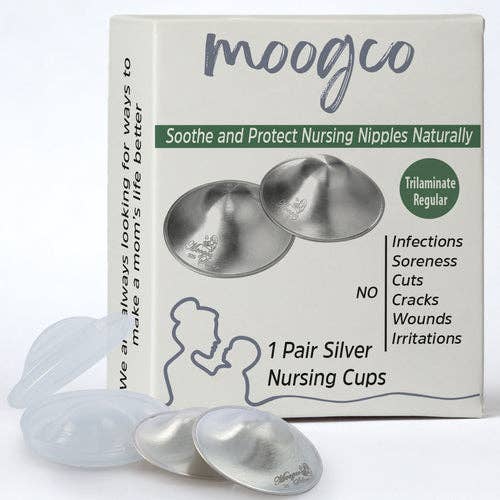 Silver Nursing Cups 999k Silver - Trilaminate