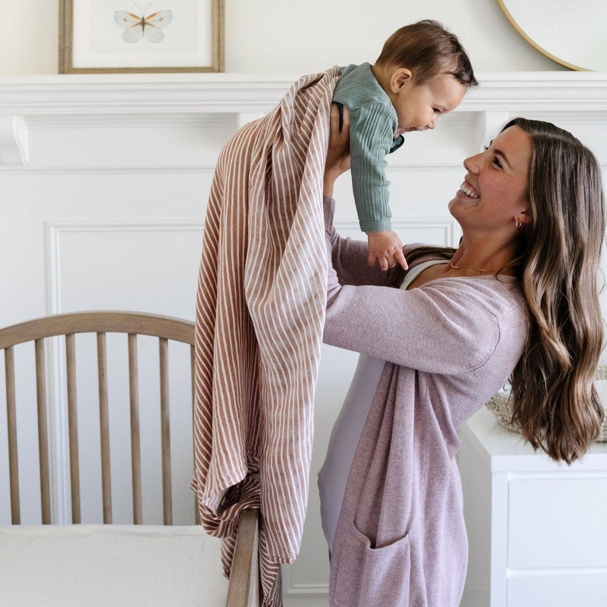 Bamboo Muslin Rayon Swaddle - Baby Dill
