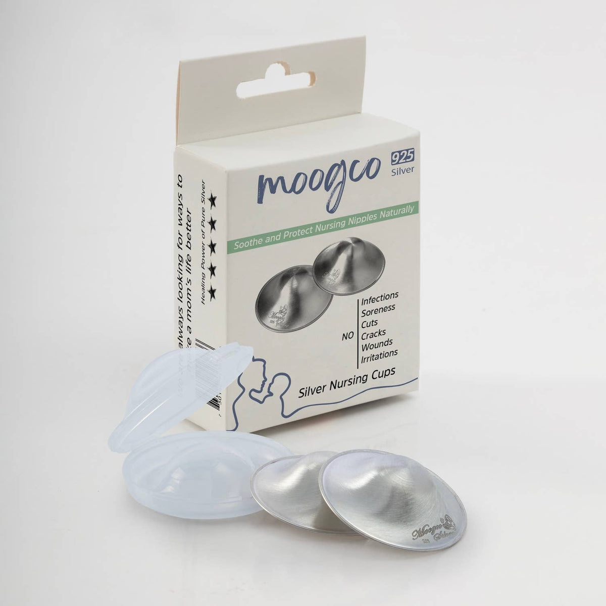 Silver Nursing Cups  925k Silver