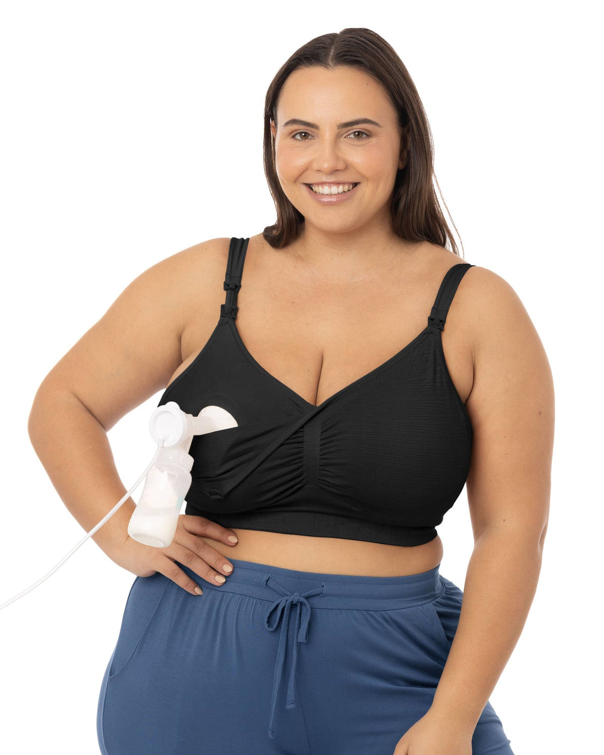 Sublime® Hands-Free Pumping & Nursing Bra - Baby Dill