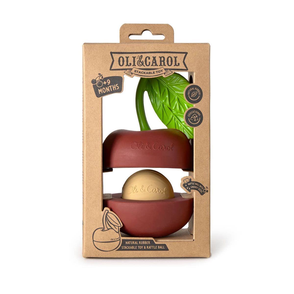 Merry the Cherry Stacking Toy & Rattle Ball - Baby Dill