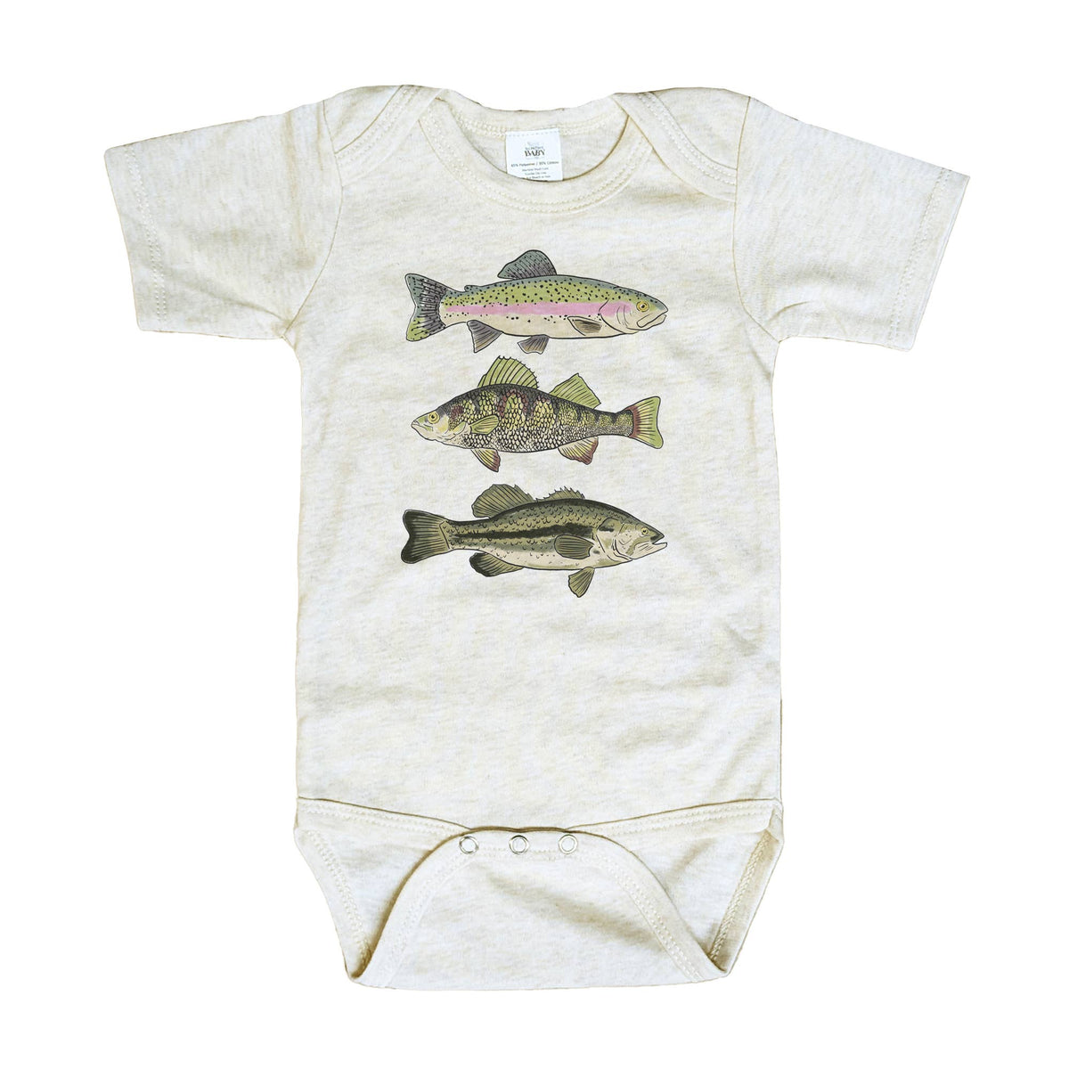 Three Fish Baby Onesie