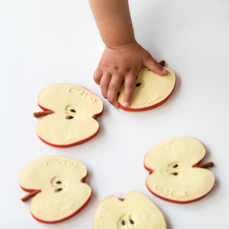 Pepita the Apple Natural Rubber Teether - Baby Dill