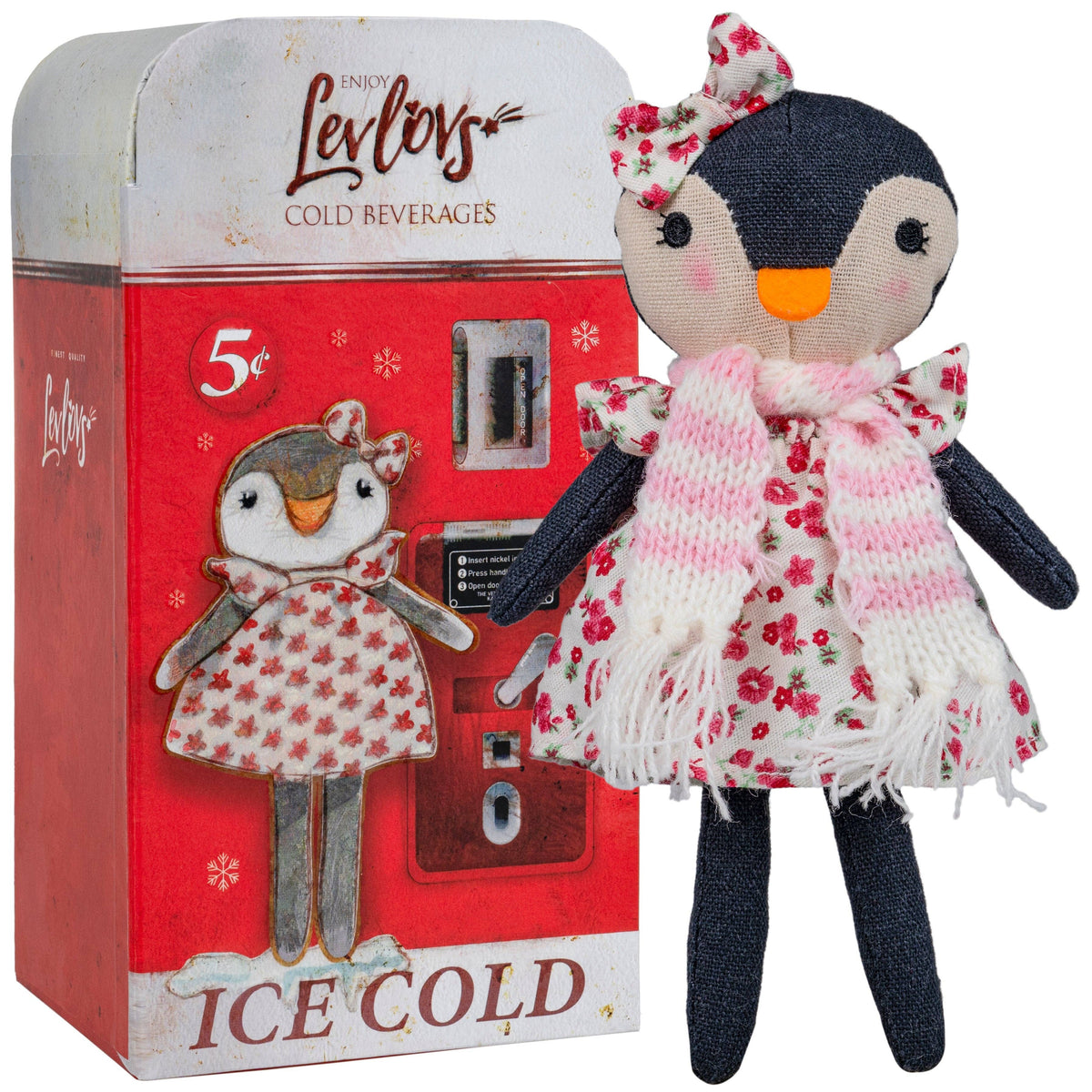 Penguin Girl Matchbox Toy