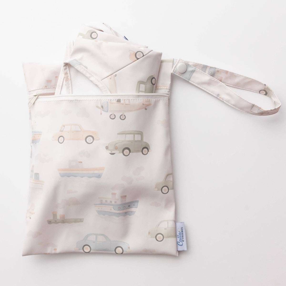 Long Sleeve Bib - Vintage Transportation