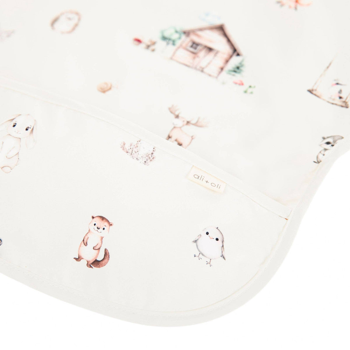 Smock Bib for Baby & Toddler Long Sleeve (Woodlands) - Baby Dill