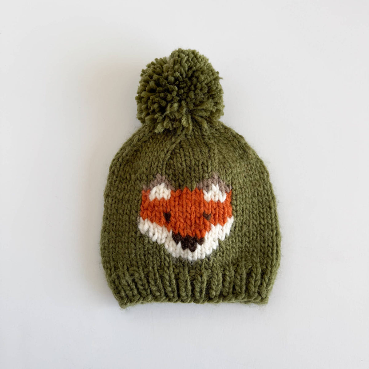 Hand Knit Baby Fox Beanie