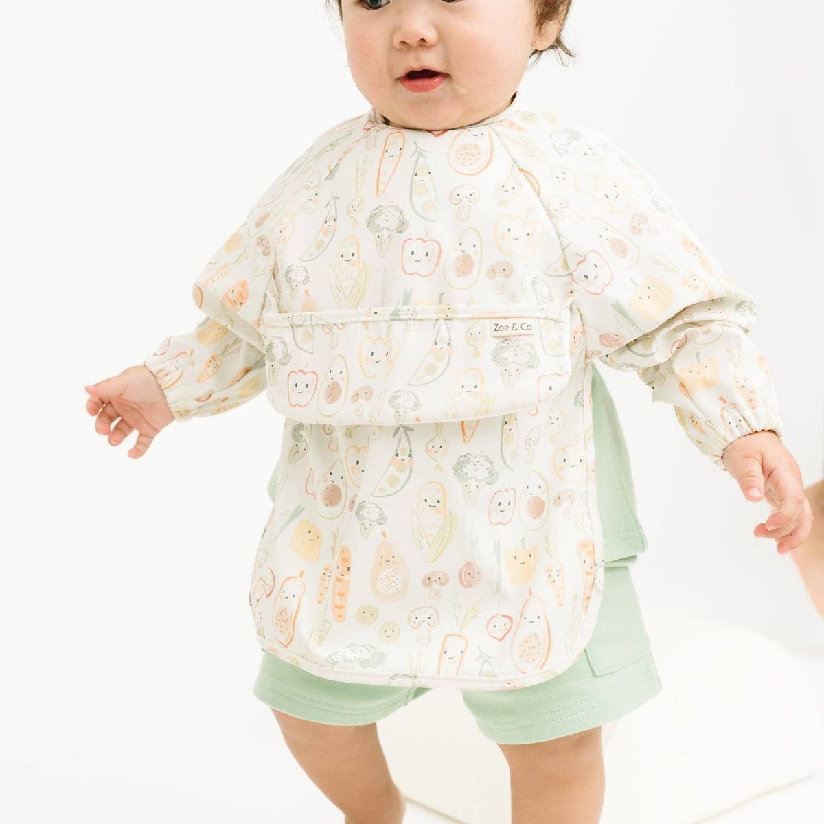 Little One Shop - Veggie Friends Bib - Baby Dill