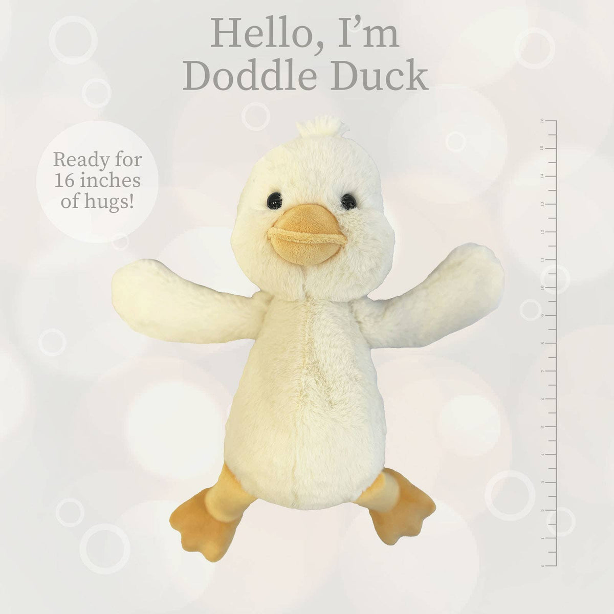 Lushees Off White Duck Plushie