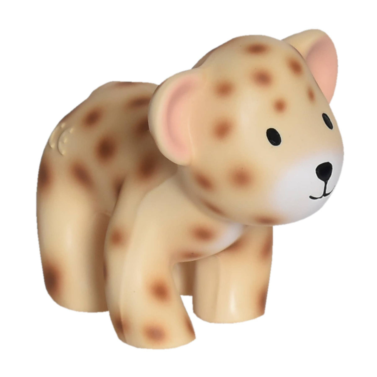Leopard Natural  Rubber Teether Rattle &amp; Bath Toy
