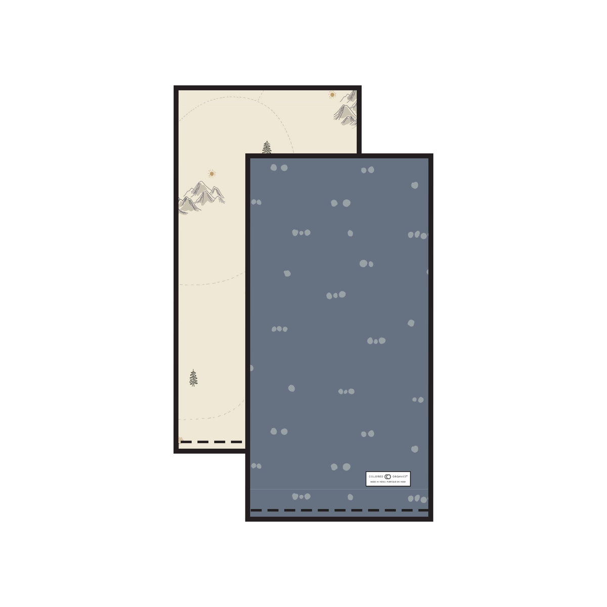 2-Pack Organic Cotton Burp Cloth Set - Baby Dill