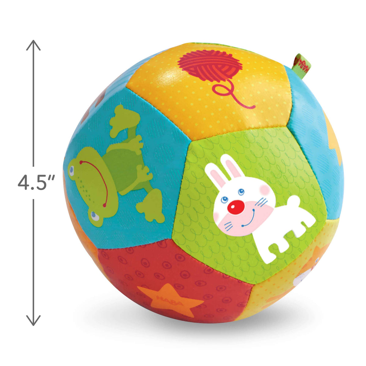 4 1/2" Soft Baby Ball Animal Friends